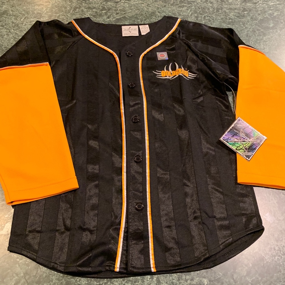 Vintage 1999 WCW Goldberg Jersey Medium 16-18 NEW